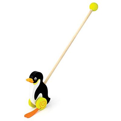 VIGA Toys 50962 duwspeelgoed, pinguïn 2+ VIGA Toys 50962 duwspeelgoed, pinguïn 2+