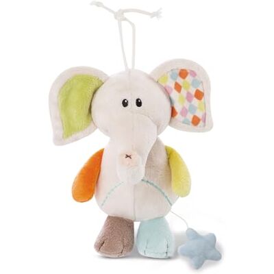 NICI My First Muziekdoos Olifant Dundi knuffeldier en slaaphulp voor baby's en peuters vanaf de geboorte pluche dier voor jongens en meisjes, 39718, pastelkleur, 18 cm (1 verpakking) NICI My First Muziekdoos Olifant Dundi knuffeldier en slaaphulp voor baby's en peuters vanaf de geboorte pluche dier voor jongens en meisjes, 39718, pastelkleur, 18 cm (1 verpakking)