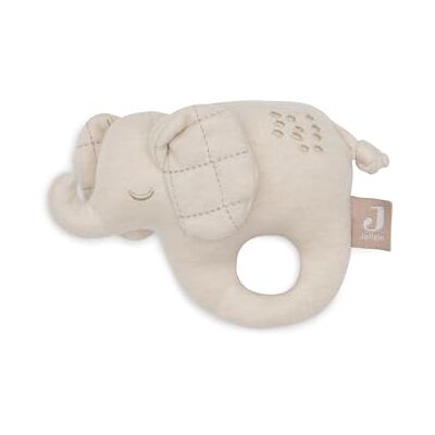Jollein Rammelaar, olifant, Tales, babyspeelgoed met ring en bel, rammelaar, zacht en handig, stimuleert de zintuigen en motoriek, met de hand wasbaar, geboortegeschenken Jollein Rammelaar, olifant, Tales, babyspeelgoed met ring en bel, rammelaar, zacht en handig, stimuleert de zintuigen en motoriek, met de hand wasbaar, geboortegeschenken
