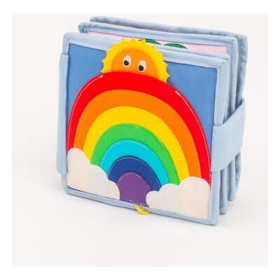 Jolly Designs Mini Quiet Book zonnestralen Montessori speelgoed vanaf 18 maanden vilt activiteitenboek sensorisch stoffen boek voor baby's educatief speelgoed en fijne motoriek Jolly Designs Mini Quiet Book zonnestralen Montessori speelgoed vanaf 18 maanden vilt activiteitenboek sensorisch stoffen boek voor baby's educatief speelgoed en fijne motoriek