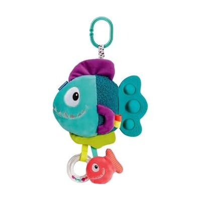 Ravensburger -Play + Pop-it Piranha blauw pluche dier vanaf de geboorte Franse versie 34016 Ravensburger -Play + Pop-it Piranha blauw pluche dier vanaf de geboorte Franse versie 34016