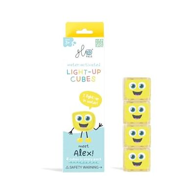 Glo Pals Badspeelgoed lichtblokjes Alex Glo Pals Badspeelgoed lichtblokjes Alex