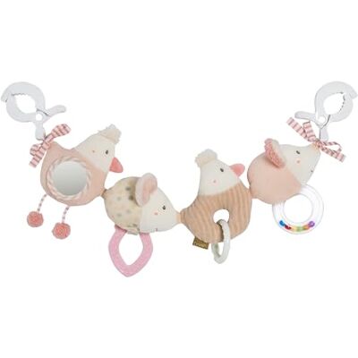 Fehn Feehnland Kinderwagenketting Beweegbare ketting met schattige figuren om flexibel op te hangen aan kinderwagen, reiswieg, wieg, speelboog voor baby's en peuters Fehn Feehnland Kinderwagenketting Beweegbare ketting met schattige figuren om flexibel op te hangen aan kinderwagen, reiswieg, wieg, speelboog voor baby's en peuters