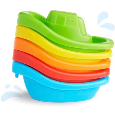 Munchkin Vloot van 5 boten badspeelgoed Interactief en grappig badspeelgoed voor kinderen en baby's Gemakkelijk vast te houden Essentials voor kinderen Set van 5 Munchkin Vloot van 5 boten badspeelgoed Interactief en grappig badspeelgoed voor kinderen en baby's Gemakkelijk vast te houden Essentials voor kinderen Set van 5