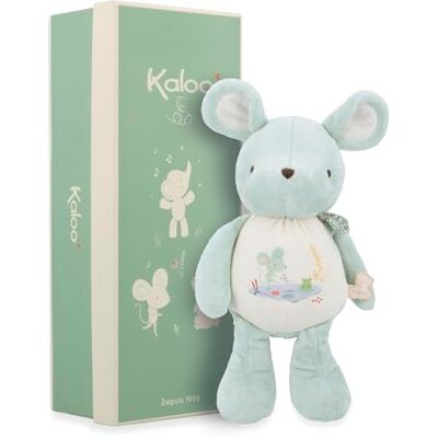 KALOO Pluche dier met zijn muis Geboorteknuffel met geluid muis met geïntegreerde bel Klok 28 cm Gerecycleerde materialen Knuffelige en speelse metgezel vanaf de geboorte K210008 KALOO Pluche dier met zijn muis Geboorteknuffel met geluid muis met geïntegreerde bel Klok 28 cm Gerecycleerde materialen Knuffelige en speelse metgezel vanaf de geboorte K210008