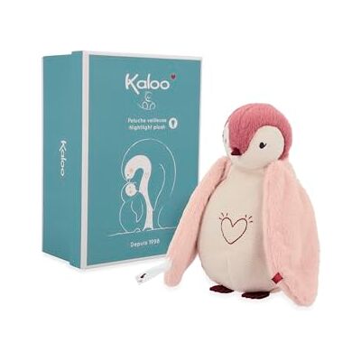 KALOO Babynachtlampje met muziek en licht nachtlampje knuffeldier witte geluiden -roze 20 cm knuffeldier vanaf de geboorte K212011 KALOO Babynachtlampje met muziek en licht nachtlampje knuffeldier witte geluiden -roze 20 cm knuffeldier vanaf de geboorte K212011