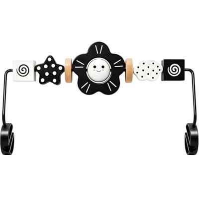 Kinhzrude Babyschommelspeelgoed, compatibel met BabyBjorn Balance Soft & Bliss, roterende houten speelboog voor baby's, sensorische ontwikkeling speelgoed (zwart en wit) Kinhzrude Babyschommelspeelgoed, compatibel met BabyBjorn Balance Soft & Bliss, roterende houten speelboog voor baby's, sensorische ontwikkeling speelgoed (zwart en wit)