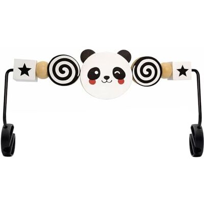 Kinhzrude Babyschommelspeelgoed, compatibel met BabyBjorn Balance Soft & Bliss, roterende houten speelboog voor baby's, sensorische ontwikkeling speelgoed (panda zwart en wit) Kinhzrude Babyschommelspeelgoed, compatibel met BabyBjorn Balance Soft & Bliss, roterende houten speelboog voor baby's, sensorische ontwikkeling speelgoed (panda zwart en wit)