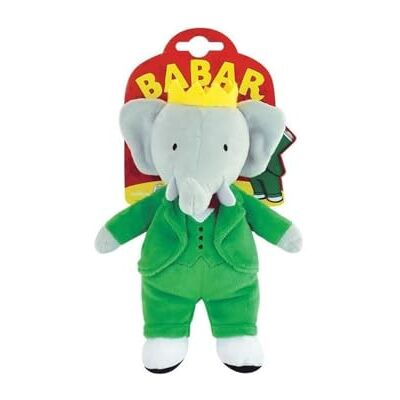 Jemini 024384 Babar Pluche dier Elephant +/-20 cm, groen Jemini 024384 Babar Pluche dier Elephant +/-20 cm, groen