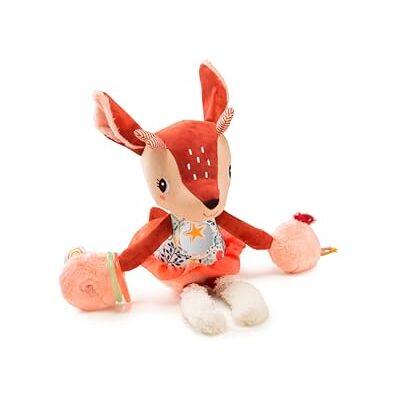 LILLIPUTIENS Activiteitenrammelaar Stella Le Faon Interactief knuffeldier voor baby's met Spiegel, Klok en Papiergeluid Stimuleert de zintuigen, motoriek en fantasie Vanaf 9 maanden 83300 LILLIPUTIENS Activiteitenrammelaar Stella Le Faon Interactief knuffeldier voor baby's met Spiegel, Klok en Papiergeluid Stimuleert de zintuigen, motoriek en fantasie Vanaf 9 maanden 83300