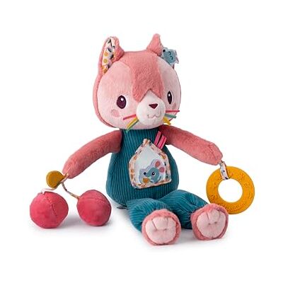 LILLIPUTIENS Jeanne Interactief pluche speelgoed voor baby's met spiegel, bijtring van siliconen, belletjes en papiergeluiden, vanaf 9 maanden LILLIPUTIENS Jeanne Interactief pluche speelgoed voor baby's met spiegel, bijtring van siliconen, belletjes en papiergeluiden, vanaf 9 maanden
