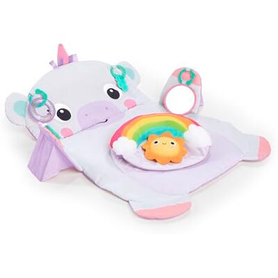 Bright Starts Tummy Time Prop & Play Grote oversized babyspeelmat met 4 afneembare speeltjes en steunkussen, machinewasbaar, gemakkelijk op te bergen, voor pasgeborenen en meer, paars Bright Starts Tummy Time Prop & Play Grote oversized babyspeelmat met 4 afneembare speeltjes en steunkussen, machinewasbaar, gemakkelijk op te bergen, voor pasgeborenen en meer, paars