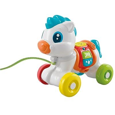 Clementoni 17776 Baby Pony Immer with Me Interactive Dierenslee om te trekken, motorfiets, eerste stappen, leren, wandelen, kinderen 6 maanden, gemaakt in Italiaans Clementoni 17776 Baby Pony Immer with Me Interactive Dierenslee om te trekken, motorfiets, eerste stappen, leren, wandelen, kinderen 6 maanden, gemaakt in Italiaans