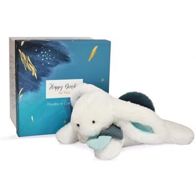 DOUDOU ET COMPAGNIE – PARIS – Doudou et Compagnie Happy Pop-Pantin pauw-pompon, DC3737, wit DOUDOU ET COMPAGNIE – PARIS – Doudou et Compagnie Happy Pop-Pantin pauw-pompon, DC3737, wit