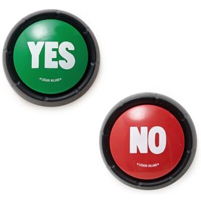 Legami YES & NO Set van 2 geluidsknoppen Legami YES & NO Set van 2 geluidsknoppen