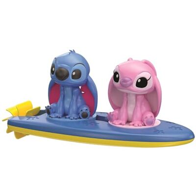 Clementoni Disney Baby Stitch & Angel drijvend surfbadspel voor kinderen, 6 maanden, zacht rubber, zonder gaten, schimmelbestendig, met draaibare propeller, 17627 Clementoni Disney Baby Stitch & Angel drijvend surfbadspel voor kinderen, 6 maanden, zacht rubber, zonder gaten, schimmelbestendig, met draaibare propeller, 17627