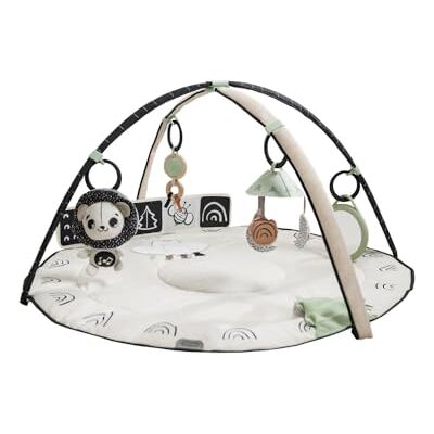 Tiny Love Classic Gymini, 2-in-1 muzikale kruipmat voor baby's, vanaf de geboorte, babysportschool, 20 activiteiten, interactief muziekspeelgoed, verstelbare bogen, zwart en wit decor Tiny Love Classic Gymini, 2-in-1 muzikale kruipmat voor baby's, vanaf de geboorte, babysportschool, 20 activiteiten, interactief muziekspeelgoed, verstelbare bogen, zwart en wit decor