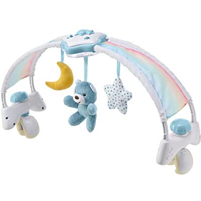 Chicco Regenboog Ontwikkelingsspel 2-in-1 compatibel met Next2Me bed, wiegbord met regenboogboog en nachtlampje met muziek en hangers, babyspeelgoed 0 maanden Chicco Regenboog Ontwikkelingsspel 2-in-1 compatibel met Next2Me bed, wiegbord met regenboogboog en nachtlampje met muziek en hangers, babyspeelgoed 0 maanden