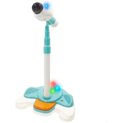 winfun Draadloze microfoon, verstelbare standaard, kleurrijke lichten, melodieën voor kinderen, spraak- en applaus-effecten, Beatbox-geluiden, karaoke voor kinderen, muziekspeelgoed, +36 maanden winfun Draadloze microfoon, verstelbare standaard, kleurrijke lichten, melodieën voor kinderen, spraak- en applaus-effecten, Beatbox-geluiden, karaoke voor kinderen, muziekspeelgoed, +36 maanden