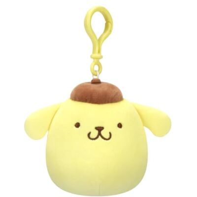 Kellytoy Squishmallows Sanrio Little Plush Clip On Pompompurin Kellytoy Squishmallows Sanrio Little Plush Clip On Pompompurin