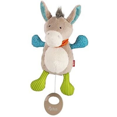 Sigikid 42891 mini-muziekdoos ezel met muziekdoos om op te wikkelen. Zachte melodie om in slaap te vallen en verwisselbaar te spelen voor baby's en kinderen vanaf de geboorte, 20 cm, kleurrijk Sigikid 42891 mini-muziekdoos ezel met muziekdoos om op te wikkelen. Zachte melodie om in slaap te vallen en verwisselbaar te spelen voor baby's en kinderen vanaf de geboorte, 20 cm, kleurrijk