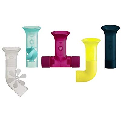 Boon B11379 Speelgoedaccessoires voor baby's en peuters, 5-takt, geschikt voor kinderen van 1, 2, 3 en 4 jaar, veelkleurige slangen Boon B11379 Speelgoedaccessoires voor baby's en peuters, 5-takt, geschikt voor kinderen van 1, 2, 3 en 4 jaar, veelkleurige slangen