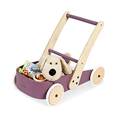 PINOLINO Fiete loopwagen met doordacht remsysteem, bijzonder stabiel, braambes PINOLINO Fiete loopwagen met doordacht remsysteem, bijzonder stabiel, braambes