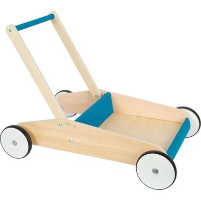 small foot Houten Loopwagen Petrol Blauw small foot Houten Loopwagen Petrol Blauw