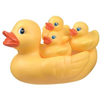 Playgro Badfamilie: waterdicht en vuilafstotend, vanaf 6 maanden, Bath Duckie Family, volledig verzegeld, babybadspeelgoed, geel Playgro Badfamilie: waterdicht en vuilafstotend, vanaf 6 maanden, Bath Duckie Family, volledig verzegeld, babybadspeelgoed, geel