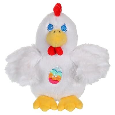 Gipsy Toys Pluche dier De vrienden van geluidspaas – witte kip – 13 cm – een knuffeldier en geluid cadeau voor Pasen Gipsy Toys Pluche dier De vrienden van geluidspaas – witte kip – 13 cm – een knuffeldier en geluid cadeau voor Pasen