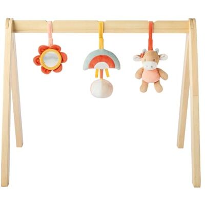 Nattou Houten boog met hangend speelgoed Mila, Lana en Zoe, 60 x 50 cm, koraal Nattou Houten boog met hangend speelgoed Mila, Lana en Zoe, 60 x 50 cm, koraal