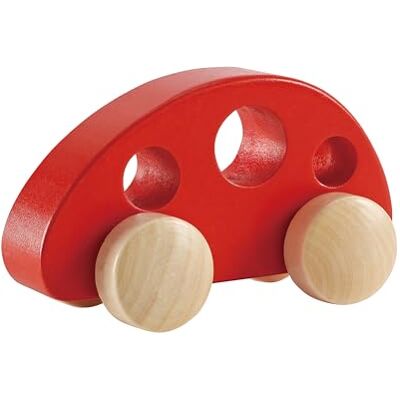 Hape E0052 Mini Van Mini Van Houten Push and Pull Along Toy Geschikt voor 10 maanden en up Hape E0052 Mini Van Mini Van Houten Push and Pull Along Toy Geschikt voor 10 maanden en up