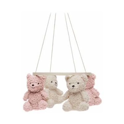 Jollein Mobile Bébé Teddy Bear Wild Rose/Naturel Jollein Mobile Bébé Teddy Bear Wild Rose/Naturel