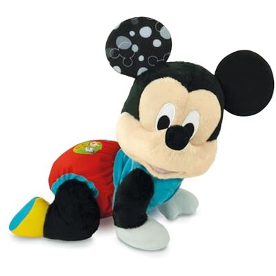 Clementoni Disney Baby Mickey Gattona with Me Disney sprekend Italiaans knuffeldier, liedjes en rijmpjes, 6 maanden kinderspel om te leren kruipen, eerste stappen, activiteitencentrum Clementoni Disney Baby Mickey Gattona with Me Disney sprekend Italiaans knuffeldier, liedjes en rijmpjes, 6 maanden kinderspel om te leren kruipen, eerste stappen, activiteitencentrum