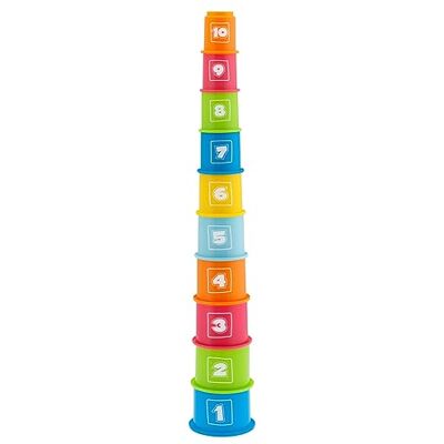 Chicco Babyspeelgoed Stapelbare bekertjes, set van 10 Chicco Babyspeelgoed Stapelbare bekertjes, set van 10