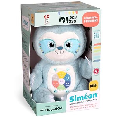 Gipsy Knuffel Simeon, Mijn Emotiesteller Interactief pluche dier met muziek en verhalenverteller 28 cm Gipsy Knuffel Simeon, Mijn Emotiesteller Interactief pluche dier met muziek en verhalenverteller 28 cm