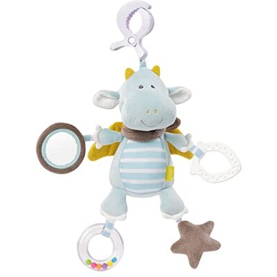 Fehn Draak activiteitenspeelgoed, motorisch speelgoed voor kinderwagen, bed en babyzitje voor bijten, grijpen en produceren van geluiden, bijtring voor baby's en kinderen vanaf 0 maanden Fehn Draak activiteitenspeelgoed, motorisch speelgoed voor kinderwagen, bed en babyzitje voor bijten, grijpen en produceren van geluiden, bijtring voor baby's en kinderen vanaf 0 maanden