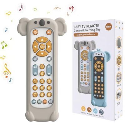 JoyJoyful Op afstand bestuurbaar speelgoed voor baby's vanaf 6 maanden, muziekspeelgoed voor baby's met Engels/Frans/Spaans, educatief speelgoed met liedjes, cadeau voor meisjes en jongens (witte koala) JoyJoyful Op afstand bestuurbaar speelgoed voor baby's vanaf 6 maanden, muziekspeelgoed voor baby's met Engels/Frans/Spaans, educatief speelgoed met liedjes, cadeau voor meisjes en jongens (witte koala)