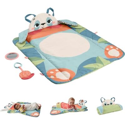 Fisher-Price 3-in-1 Panda kruipmat, 90% gerecyclede kunststoffen, FSC-gecertificeerde verpakking, 2 speelgoed inbegrepen, babyspeelgoed, HKD65 Fisher-Price 3-in-1 Panda kruipmat, 90% gerecyclede kunststoffen, FSC-gecertificeerde verpakking, 2 speelgoed inbegrepen, babyspeelgoed, HKD65