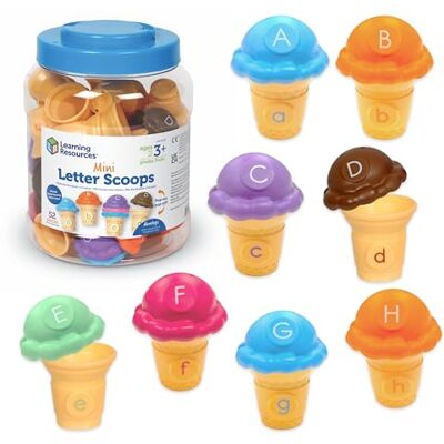 Learning Resources Mini-ballen, alfabetspeelgoed, leren, spellen, kleursorteren, leren van letters, vanaf 3 jaar, LER6797 Learning Resources Mini-ballen, alfabetspeelgoed, leren, spellen, kleursorteren, leren van letters, vanaf 3 jaar, LER6797