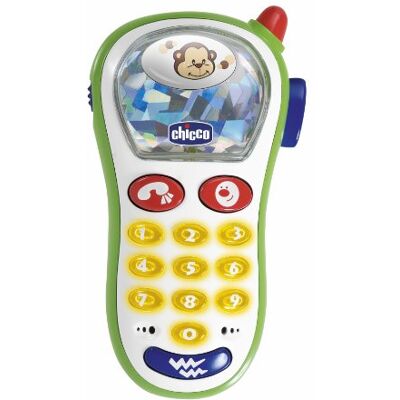 Chicco Vibrerende Mobiele Baby Telefoon met Licht en Geluid, Speelgoedtelefoon met Vibratie en 10 Beltonen, Geschenk Baby – Educatief Speelgoed voor Kinderen van 6 Maanden 3 Jaar Chicco Vibrerende Mobiele Baby Telefoon met Licht en Geluid, Speelgoedtelefoon met Vibratie en 10 Beltonen, Geschenk Baby – Educatief Speelgoed voor Kinderen van 6 Maanden 3 Jaar
