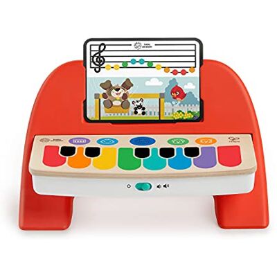 Baby Einstein , Hape, Cal's Eerste Melodieën Magic Touch Piano, muziekspeelgoed van hout, elektronische muziekinstrumenten voor kinderen, 6 melodieën, 4 muziekstemmen, 3 bladmuziek, vanaf 6 maanden Baby Einstein , Hape, Cal's Eerste Melodieën Magic Touch Piano, muziekspeelgoed van hout, elektronische muziekinstrumenten voor kinderen, 6 melodieën, 4 muziekstemmen, 3 bladmuziek, vanaf 6 maanden