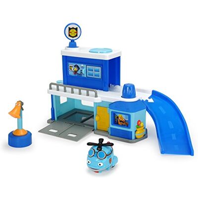 Dickie Toys De helden van de stad, het politiestation met helikopter met licht, originele liedjes, geluiden en vele functies, inclusief een verzamelkaart met geheime code Dickie Toys De helden van de stad, het politiestation met helikopter met licht, originele liedjes, geluiden en vele functies, inclusief een verzamelkaart met geheime code