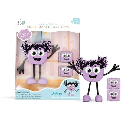 Glo Pals Lumi-personage sensorisch badspeelgoed watergeactiveerd + 2 herbruikbare lichtgevende kubussen, sensorisch badspeelgoed voor kinderen, cadeau voor jongens en meisjes vanaf 3 jaar (Lumi Glo Pals Lumi-personage sensorisch badspeelgoed watergeactiveerd + 2 herbruikbare lichtgevende kubussen, sensorisch badspeelgoed voor kinderen, cadeau voor jongens en meisjes vanaf 3 jaar (Lumi