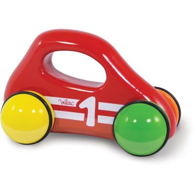 Vilac 2296R speelgoed voor de eerste leeftijd auto met handvat rood Vilac 2296R speelgoed voor de eerste leeftijd auto met handvat rood