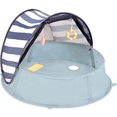 Babymoov Aquani Mariniere, 3-in-1 speelplaats, bijzetbed en zwembad, UV-bescherming, SPF 50+, geïntegreerd muggennet en zonnedak, vanaf de geboorte Babymoov Aquani Mariniere, 3-in-1 speelplaats, bijzetbed en zwembad, UV-bescherming, SPF 50+, geïntegreerd muggennet en zonnedak, vanaf de geboorte