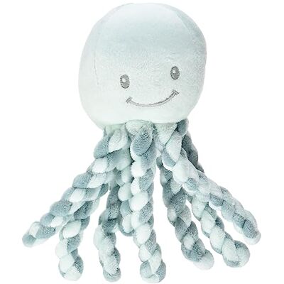 Nattou Muziekdoos octopus slaapliedje "La-Le-Lu" voor pasgeborenen en premature baby's, 23 cm, Lapidou, turquoise/mintgroen Nattou Muziekdoos octopus slaapliedje "La-Le-Lu" voor pasgeborenen en premature baby's, 23 cm, Lapidou, turquoise/mintgroen