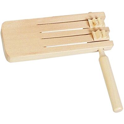 Goki rammelaar hout blanco dubbel 16 cm Goki rammelaar hout blanco dubbel 16 cm