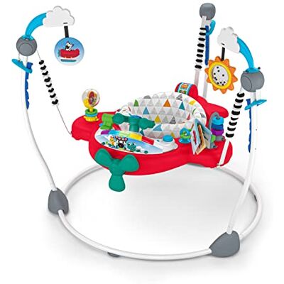 Baby Einstein , Ocean Explorers Airplane Adventure 2-in-1 interactief speelgoed springer met liedjes, geluiden en lichten, 4 hoogtes, 6 maanden + Baby Einstein , Ocean Explorers Airplane Adventure 2-in-1 interactief speelgoed springer met liedjes, geluiden en lichten, 4 hoogtes, 6 maanden +