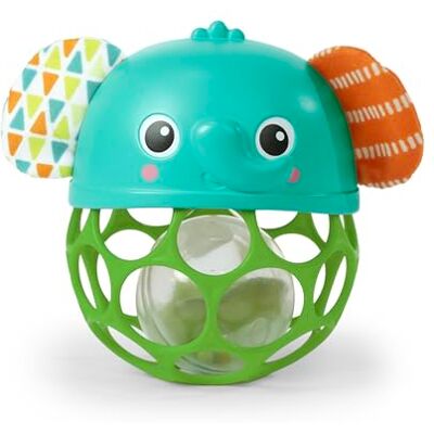 Bright Starts Giggle & Glow lichtgevende muzikale rammelaar, gemakkelijk vast te pakken, Oball olifant, speelgoed voor pasgeborenen + uniseks Bright Starts Giggle & Glow lichtgevende muzikale rammelaar, gemakkelijk vast te pakken, Oball olifant, speelgoed voor pasgeborenen + uniseks